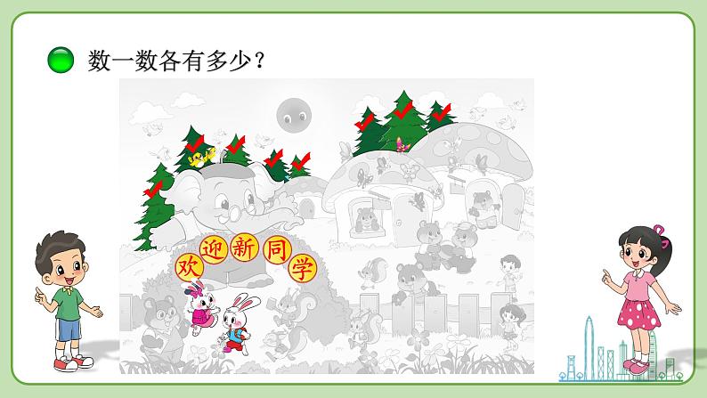小学数学 北师大版 一年级上册 第一单元总第01课时《可爱的校园》课件第7页