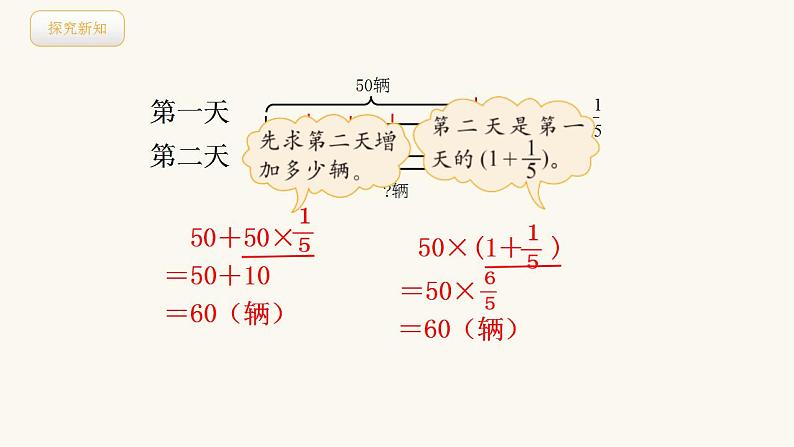 北师大版六年级数学上册第2单元第2课时分数混合运算(二)课件第3页