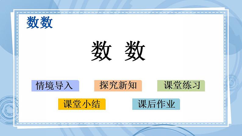 青岛版(五年制)1上数学 0.1 数数 课件第1页