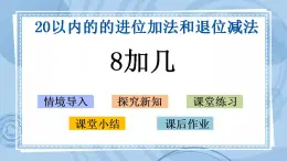 青岛版（五年制）1上数学 7.2 8加几 课件