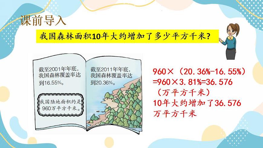 冀教版6上數學 3.6 運用百分數解決生活中的實際問題 課件第2頁