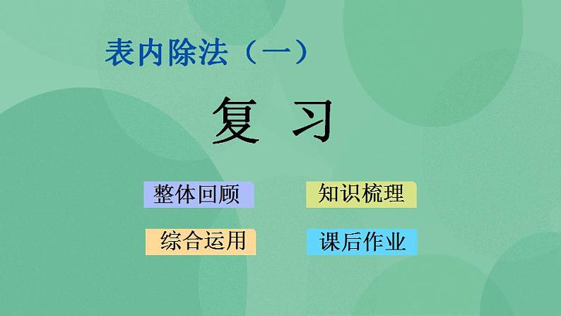 苏教版2上数学 4.8 复习 课件01