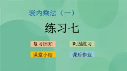 蘇教版2上數(shù)學 3.9 練習七 課件+教案+練習
