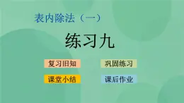 蘇教版2上數(shù)學 4.7 練習九 課件+教案+練習