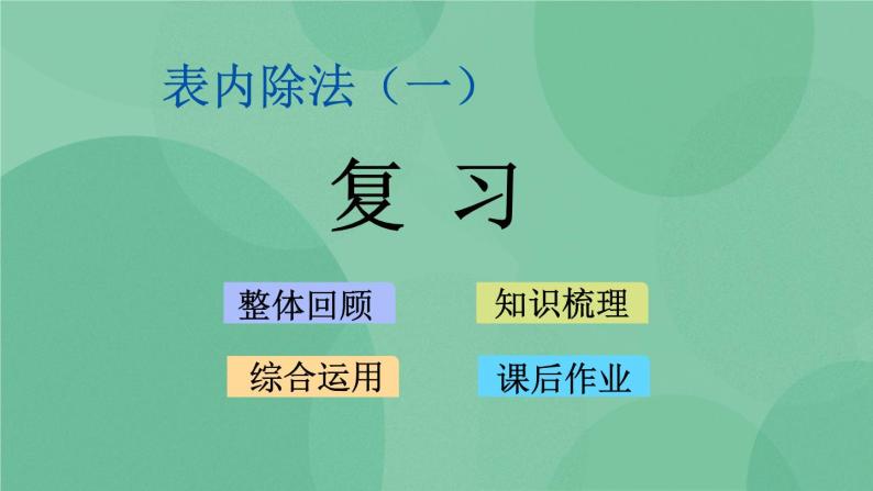 苏教版2上数学 4.8 复习 课件+教案+练习01