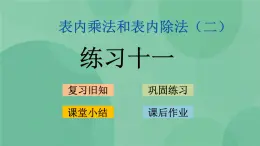 蘇教版2上數(shù)學 6.3 練習十一 課件+教案+練習