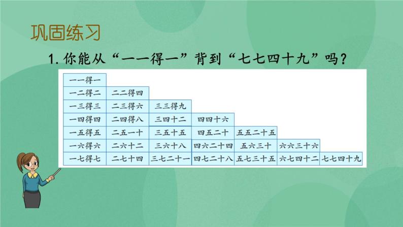 苏教版2上数学 6.3 练习十一 课件+教案+练习04