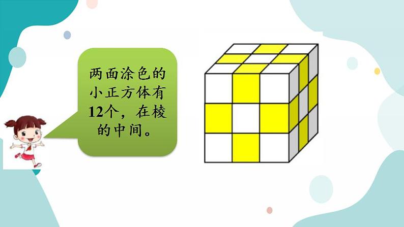 苏教版六上数学 1.15 表面涂色的正方体 课件+练习08