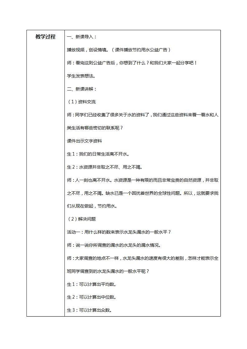 人教版小学数学六年级上册《节约用水》PPT课件+教学设计+同步练习02