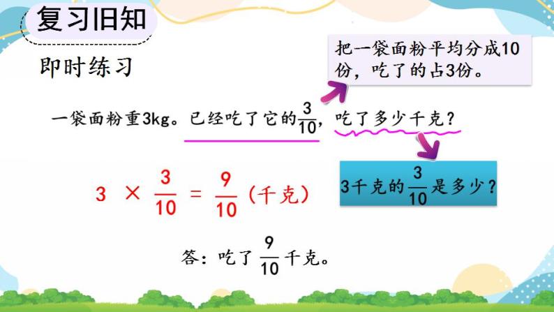 1.2 整数乘分数的意义 课件+教案+练习07