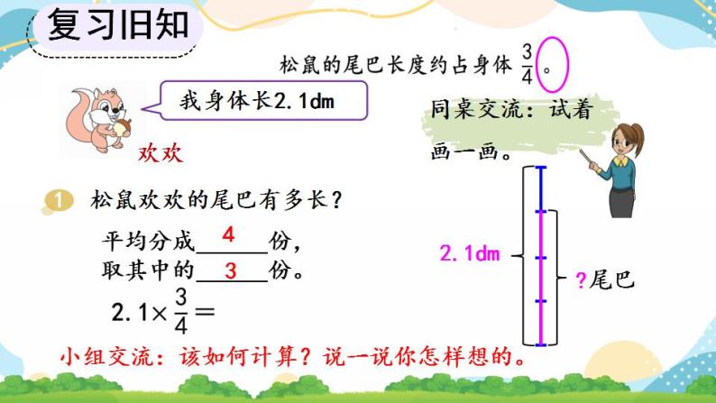 1.6 分数乘小数 课件+教案+练习04