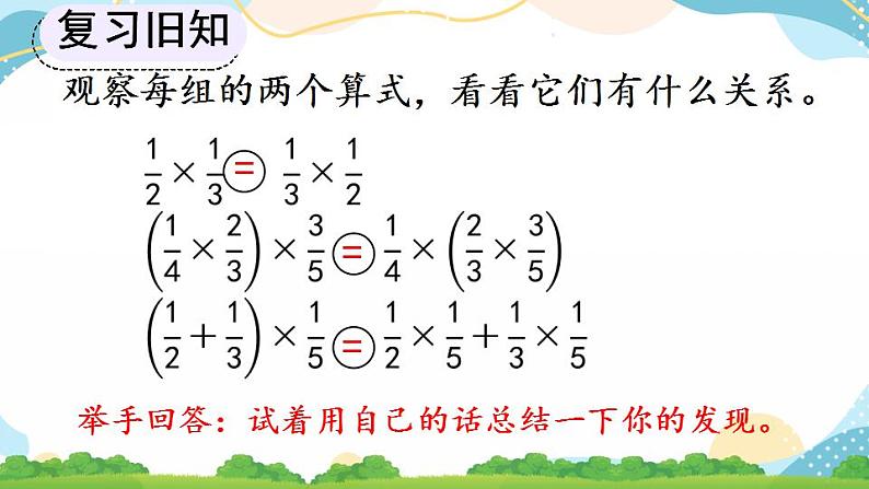 1.7 整数乘法运算定律推广到分数 课件第8页
