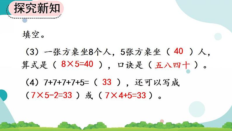 9.2 表内乘法 课件+教案+练习06