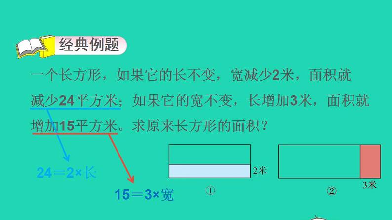 2022三年级数学下册第6单元长方形和正方形的面积第12招用数形结合思想解决面积问题课件苏教版第3页