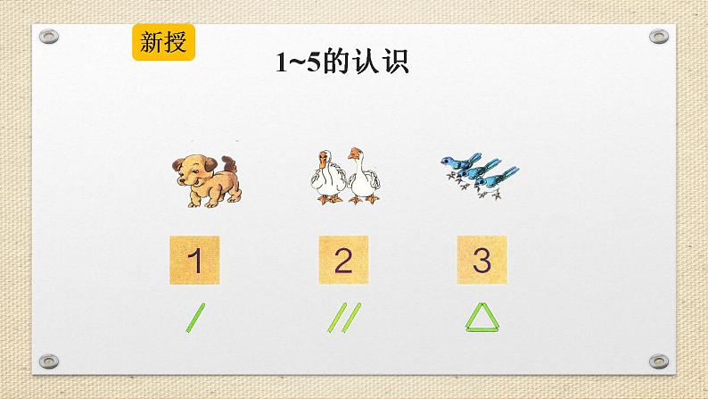 人教版数学一年级上册3.1~5的认识和加减法:1~5的认识 课件304