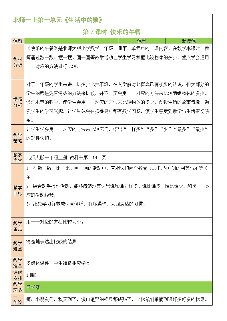 第7課時 快樂的午餐第1頁