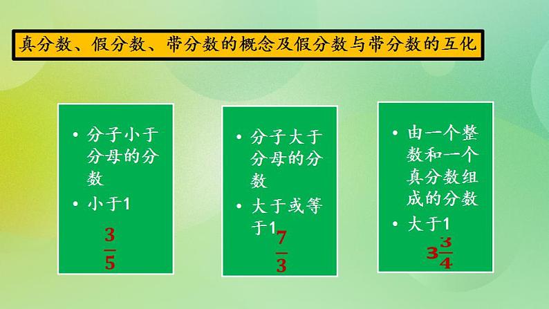 总复习1 倍数与因数、分数-北师大版数学五年级上册课件+练习08