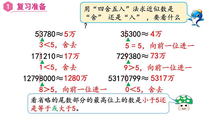 【同步备课】第10课时 先求近似数再改写(课件)四年级数学上册(人教版)第2页