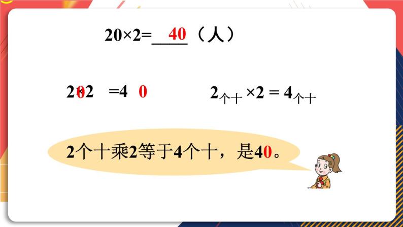 青岛版数学三上 信息窗1 两位数乘一位数（不进位）的笔算乘法 课件PPT06