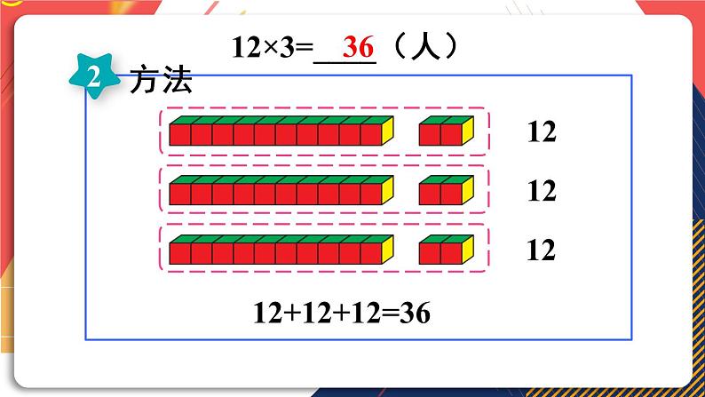 青岛版数学三上 信息窗1 两位数乘一位数(不进位)的笔算乘法 课件PPT06