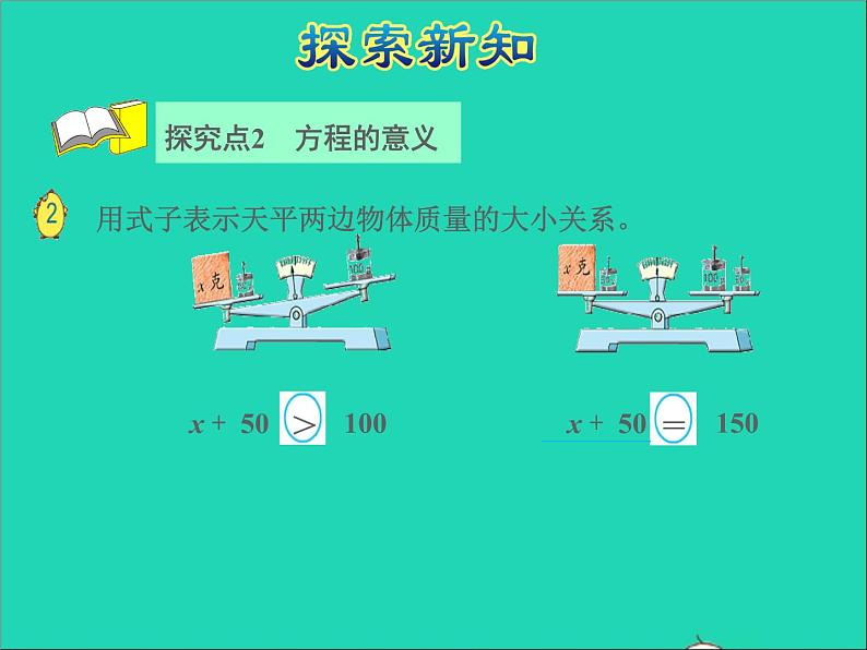 2022五年级数学下册一简易方程第1课时等式与方程授课课件苏教版05