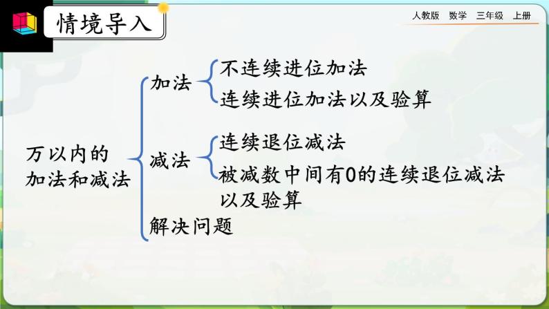 【最新教材插图】人教版数学三上 4.3《整理和复习》课件+教案+练习02