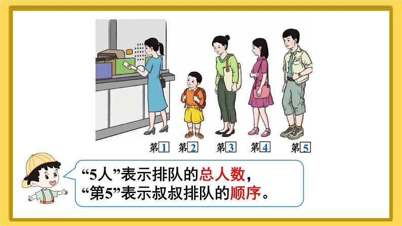 人教版一年级数学上册课件 3 1~5的认识和加减法 第3课时 第几第7页