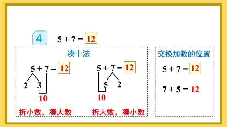 人教版一年级数学上册课件 8 20以内的进位加法 第4课时 5、4、3、2加几04