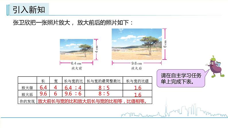 小学数学六下 第四单元 第2课时 比例的意义 学习课件第3页