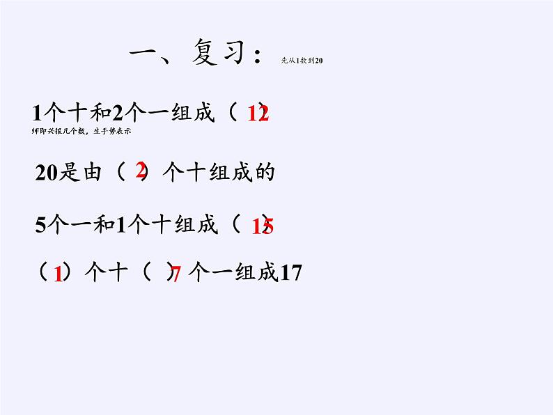 一年级数学下册课件-4.1 数数、数的组成 -人教版(共12张PPT)第2页