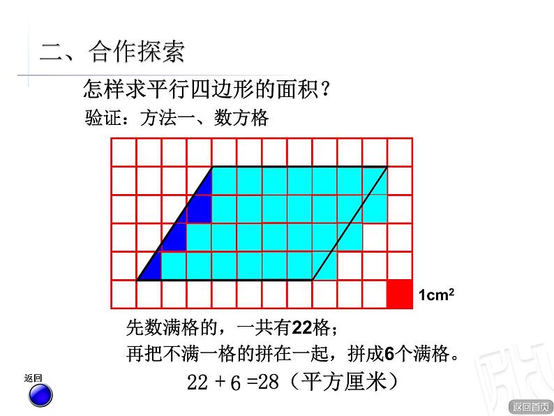 人教版五上6.1《平行四边形的面积》课件第5页