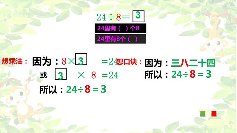 二年级上册数学课件-2.11 乘法、除法一(用乘法口诀求商) ▏沪教版 (共14张PPT)06