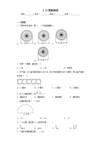 2020-2021学年15、圆的周长课堂检测