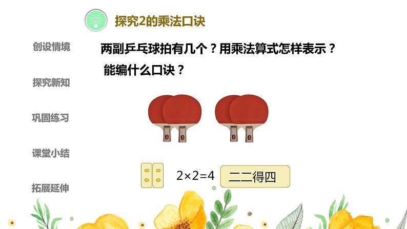 人教版二年级上数学第四单元第3课时《2、3、4的乘法口诀》优质课教学课件06
