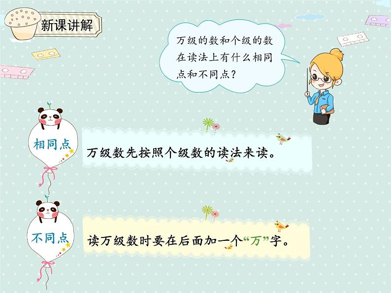 人教版4年级数学上册 1.2 亿以内数的读法 PPT课件第7页