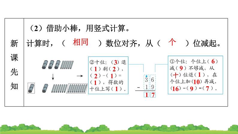 人教版小学数学二年级上册 第2节 退位减 作业课件第5页