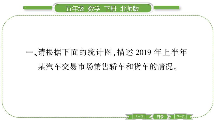 北師大版五年級(jí)下數(shù)學(xué)第八單元數(shù)據(jù)的表示和分析第 ７ 課時(shí)　 練習(xí)七(２) 習(xí)題課件第3頁