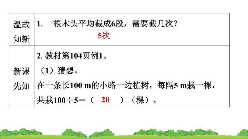 人教版小学数学 五年级上册 7.数学广角——植树问题 作业课件03