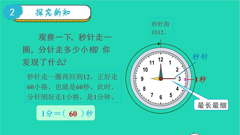 2022三年级数学上册1时分秒第1课时秒的认识教学课件新人教版第5页