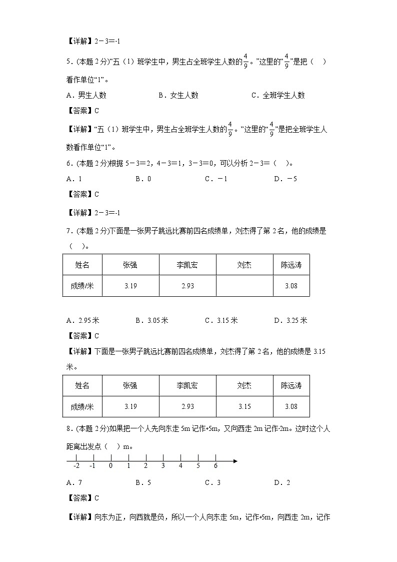 苏教版数学五年级上册期中复习试题(四)(一至四单元)02