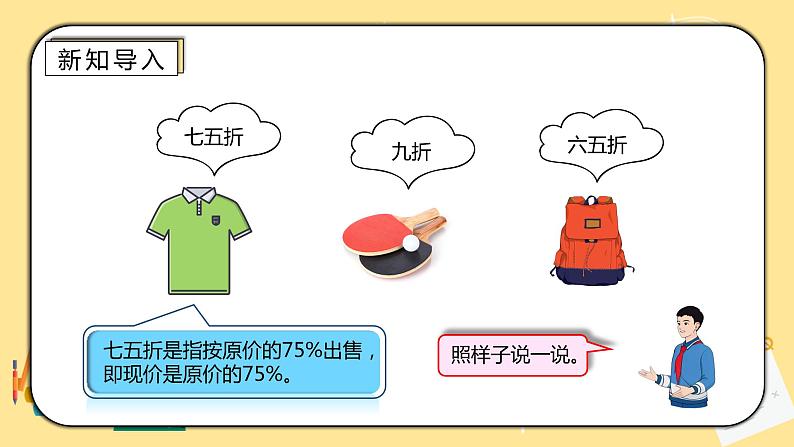 人教版小学数学六下2.1《折扣》PPT课件(送教案+练习)03
