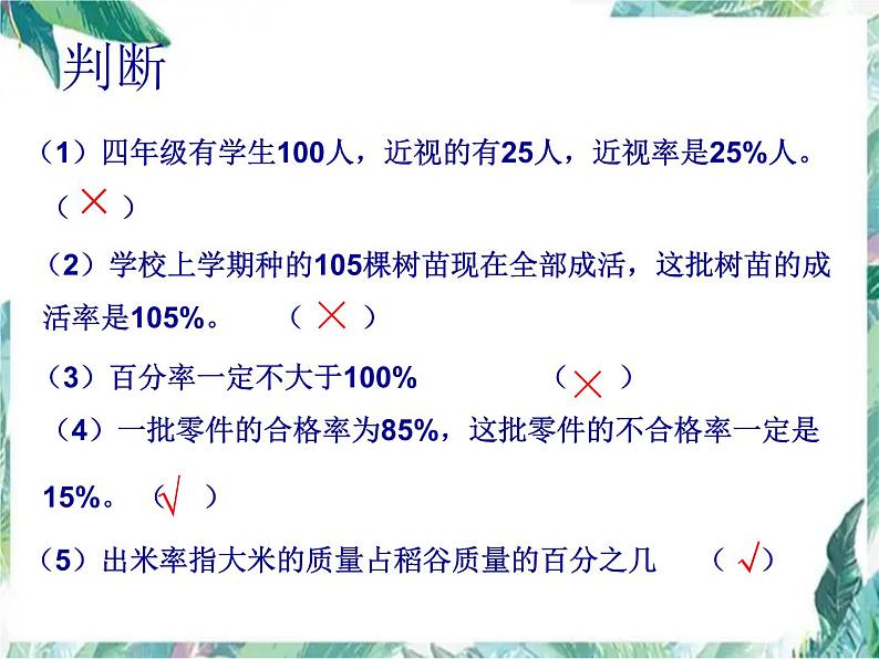 人教版 六年级上册 用百分数解决问题 优质课件第8页