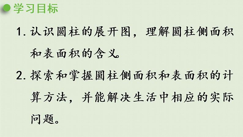 数学青岛六(下)课件 第二单元 冰淇淋盒有多大——圆柱和圆锥 第2课时 圆柱的侧面积和表面积02