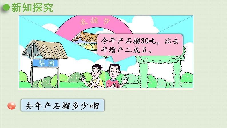 数学青岛六(下)课件欢乐农家游—百分数(二)第6课时 已知比一个数多(少)百分之几的数是多少,求这个数05