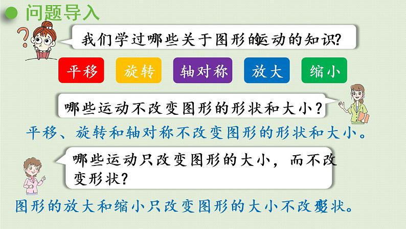 数学青岛六(下)课件 本册综合 图形与几何 第4课时 图形的位置与运动03