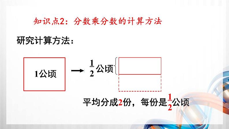 人教版新插图小学六年级数学上册1-3《分数乘分数(1)》课件+教案+课后服务作业设计05