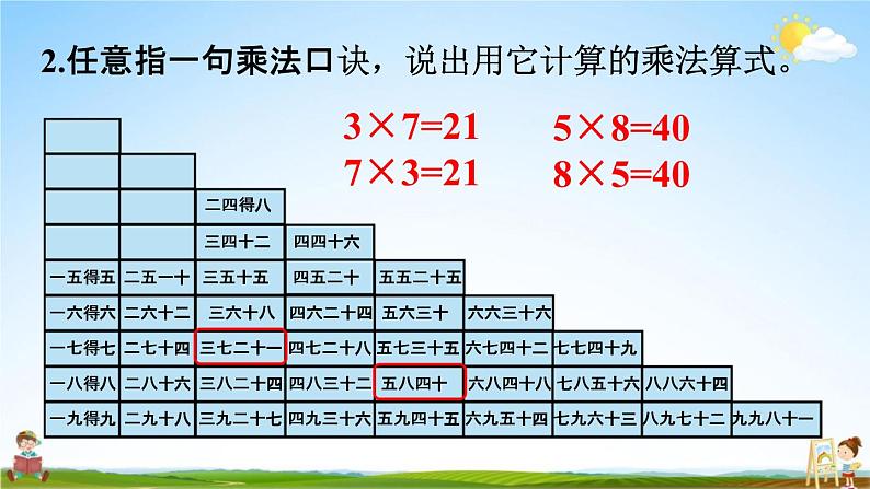 人教版二年级数学上册《6-6 整理与复习》课堂教学课件PPT小学公开课第7页