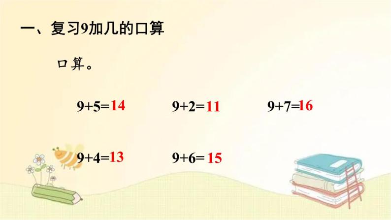 人教版数学一年级上册 第2课时 8、7、6加几（1） 课件02