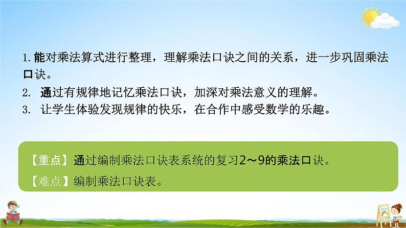 北师大版二年级数学上册《第八单元 做个乘法表》课堂教学课件PPT小学公开课第2页