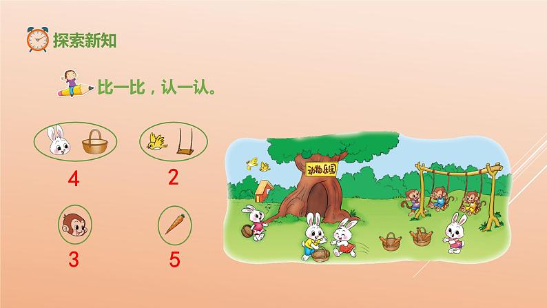 一年级北师大版数学上册 第一章 6.动物乐园 课件3第3页